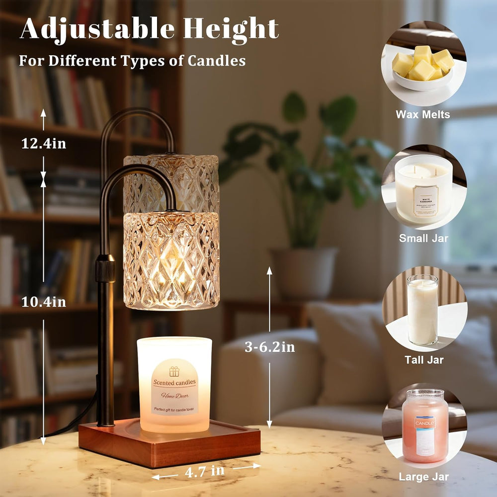 Candle Warmer Lamp with Timer,Wax Melt Warmer Housewarming Gifts for Women