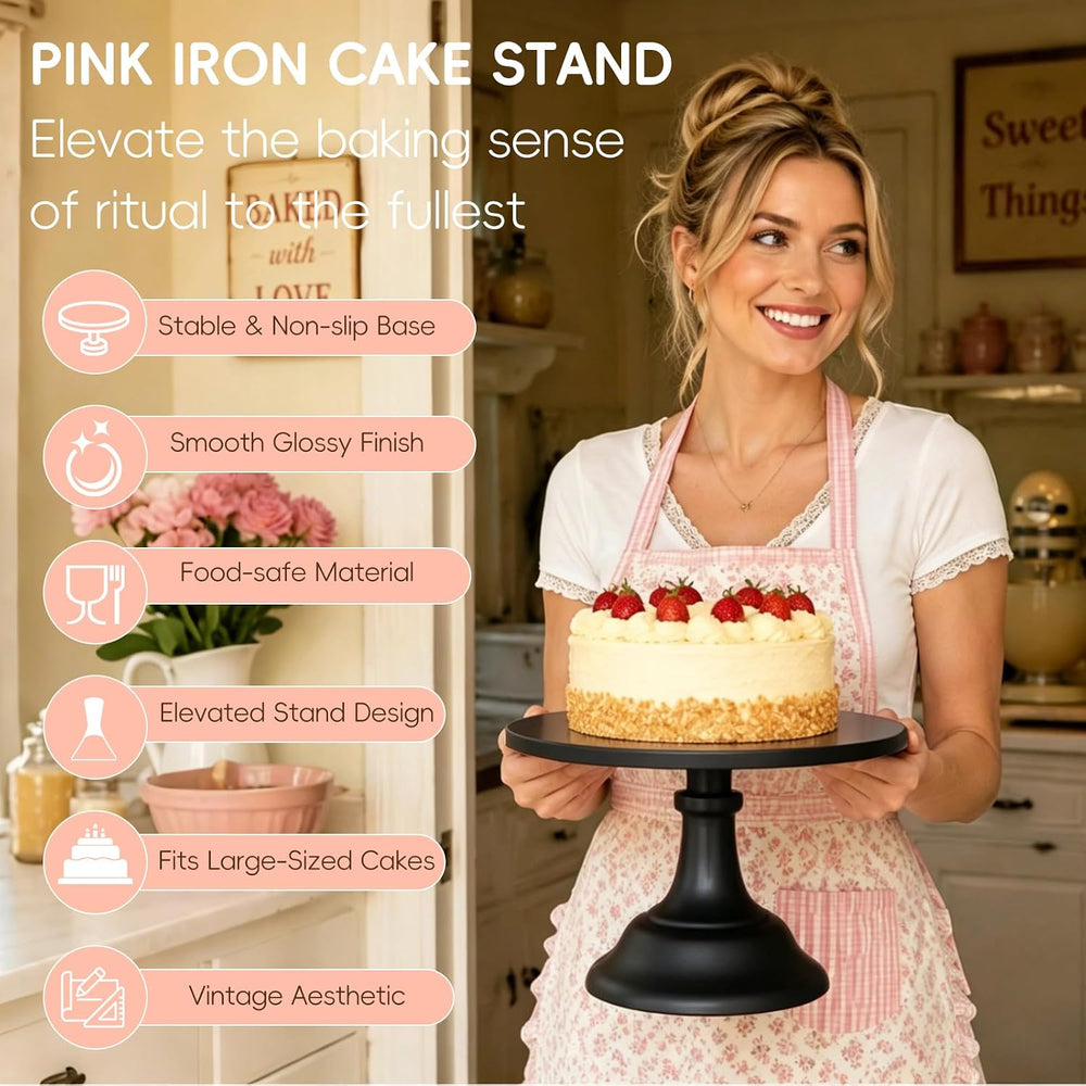 3 Pcs Cake Stand Set,8"/10"/12" inch,Metal Cupcake Holders Sta...