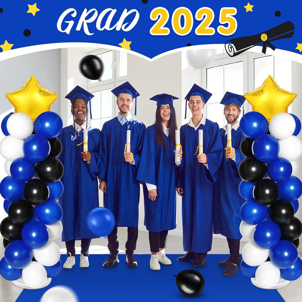 2 Sets of Balloon Column Stand Kit with 2 Star Balloons 100 Latex Balloons 2 ...