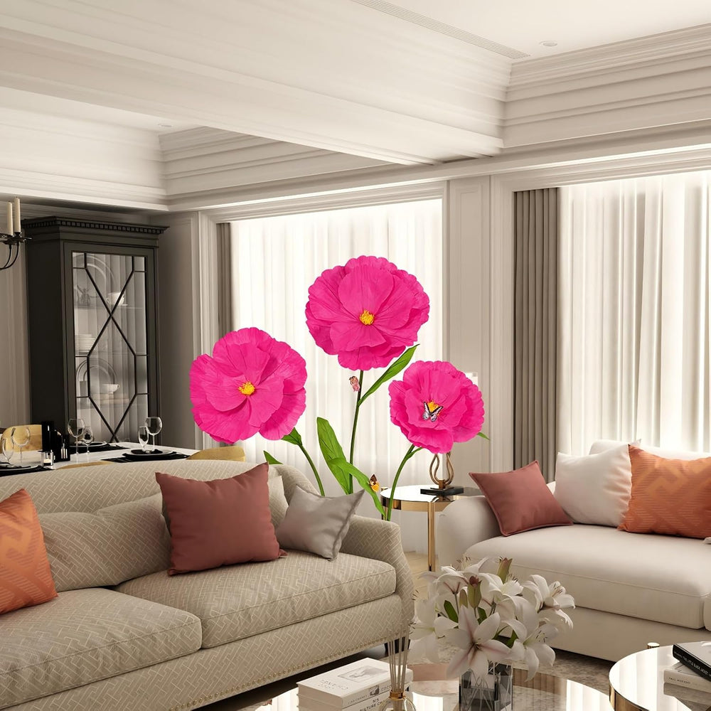 5.8 Ft Giant Artificial Flowers, Large Paper Flower with Stand