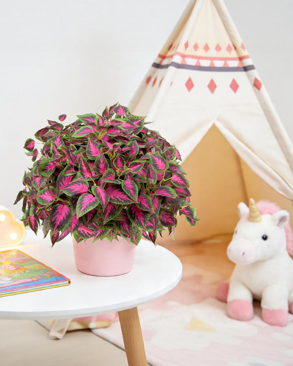 6pc UV Resistant Artificial Outdoor Plants, Faux Coleus Plants.