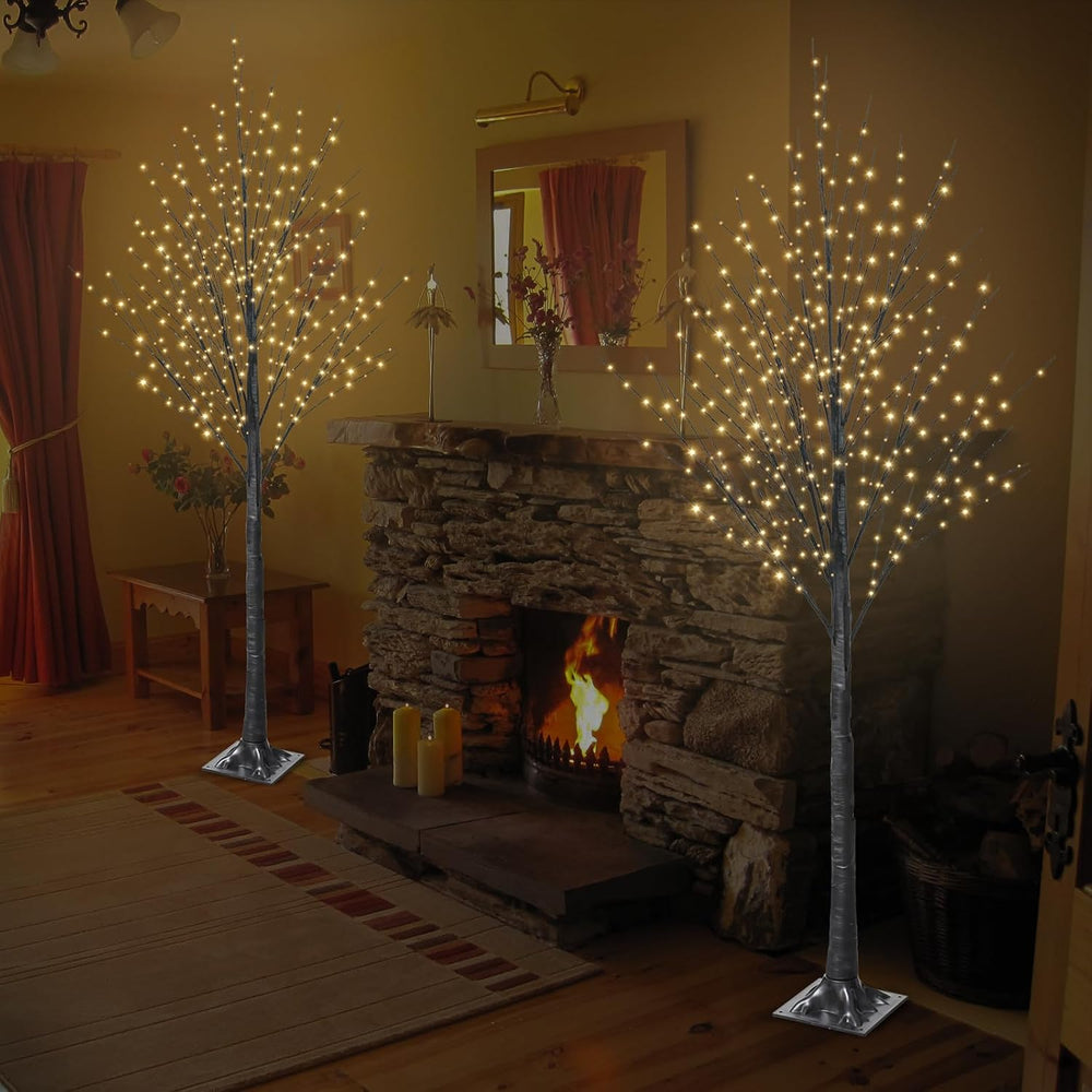 6FT Halloween Tree, 500 LED Lighted Twig Tree