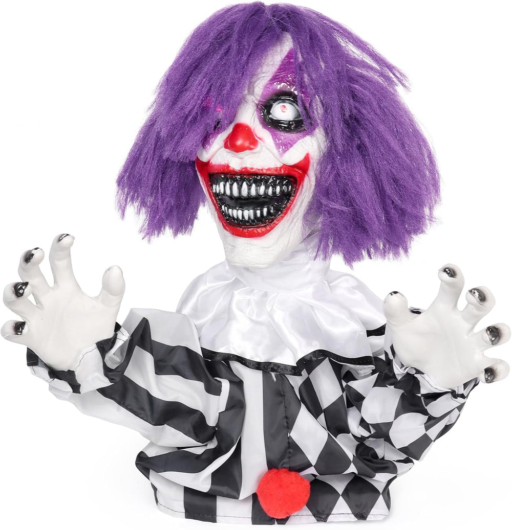 Halloween Skeleton Decor Decorations Outdoor Animated Scary Clown