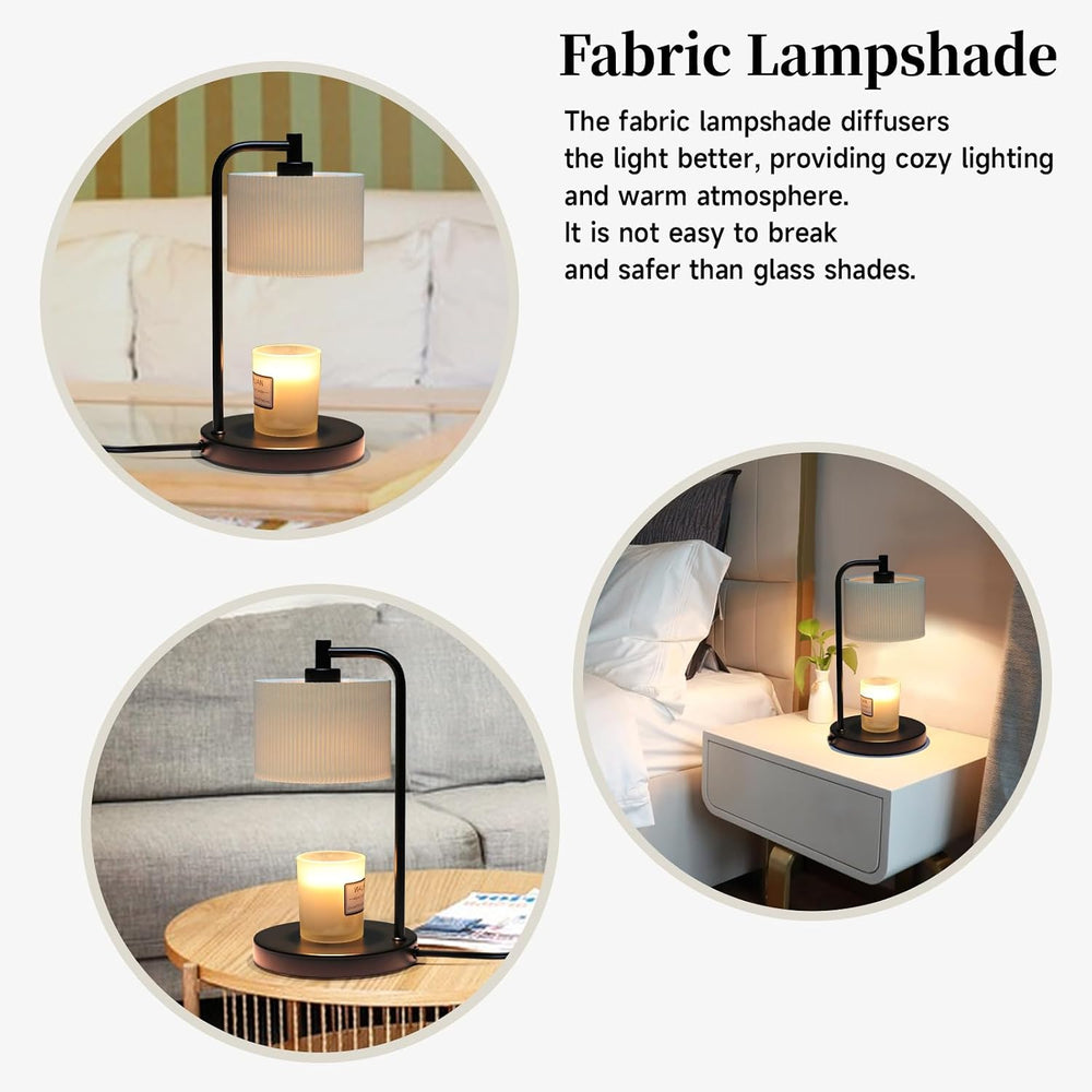NITOWOLF Candle Warmer Lamp with Timer, Dimmable Wax Warmer Lamp Candle Lamp ...