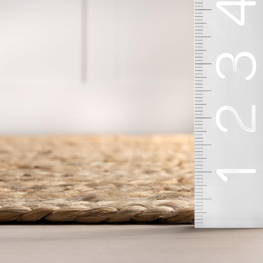 nuLOOM Rigo Natural Solid Flatweave Runner Rug, 2' x 8'