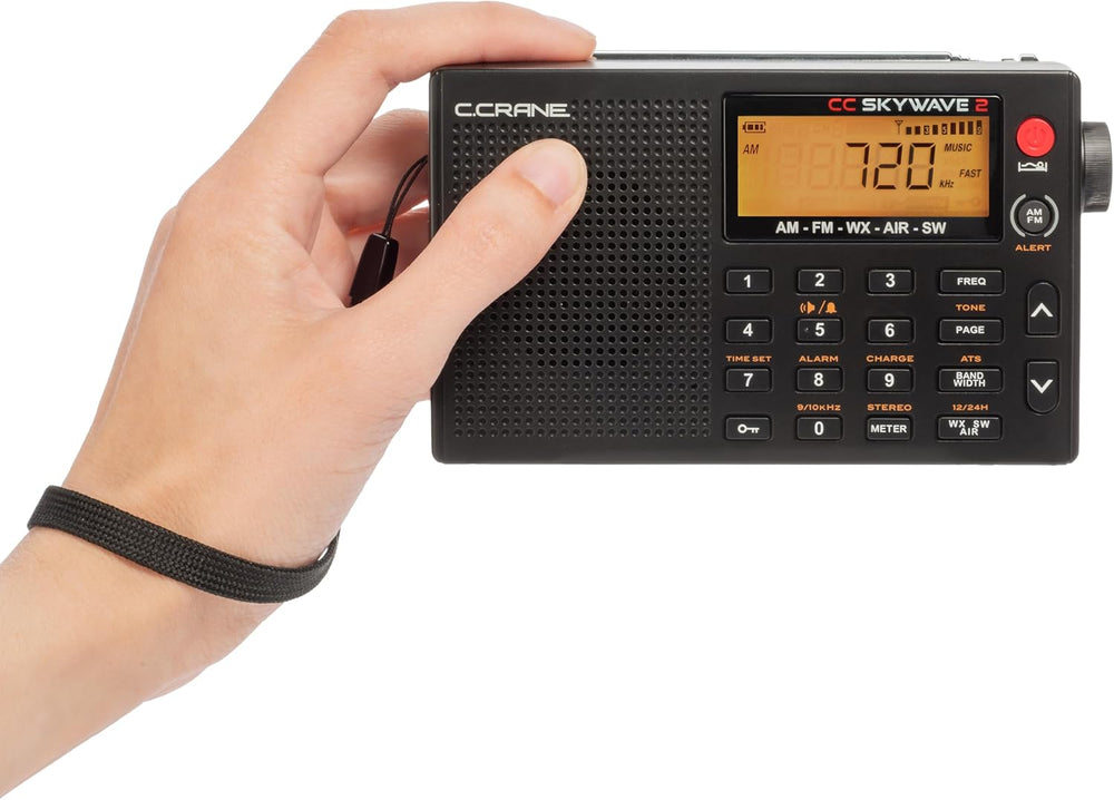 C. Crane CC Skywave 2 AM, FM, Shortwave, NOAA Weather + Alert, VHF Aviation B...