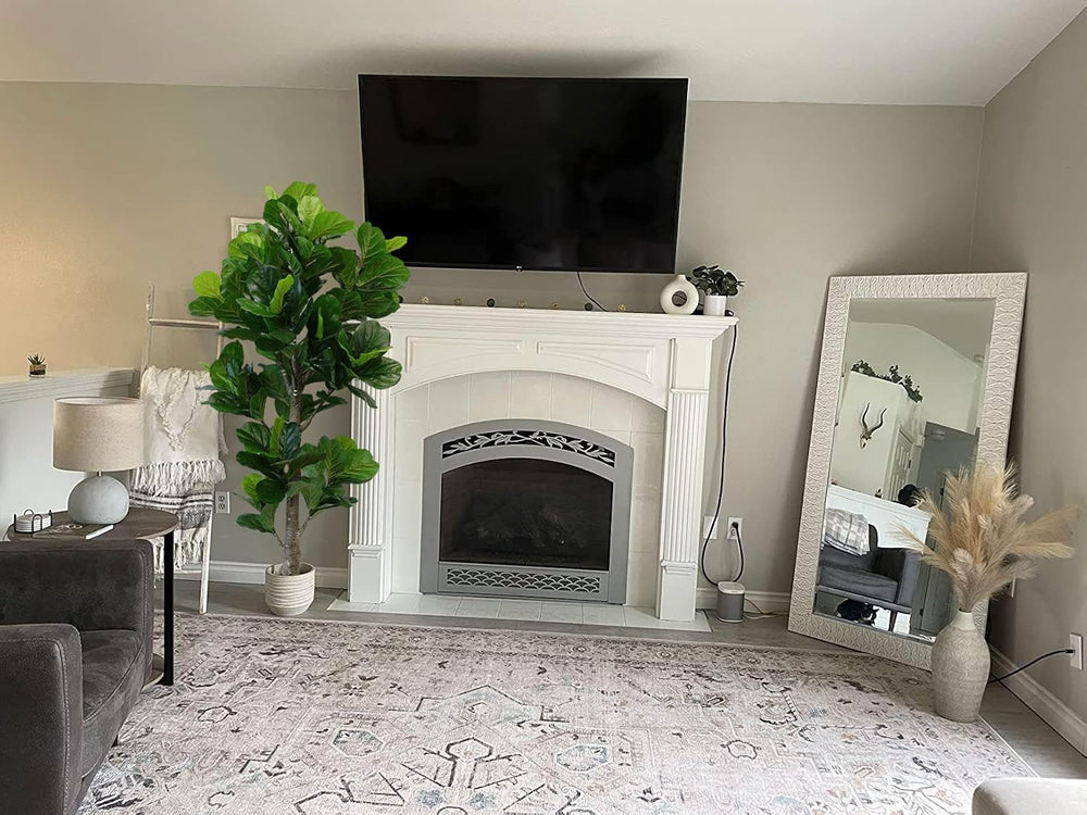 Aveyas 6ft Artificial Fiddle Leaf Fig Tree for Home Decor, 6 Feet Large Faux ...