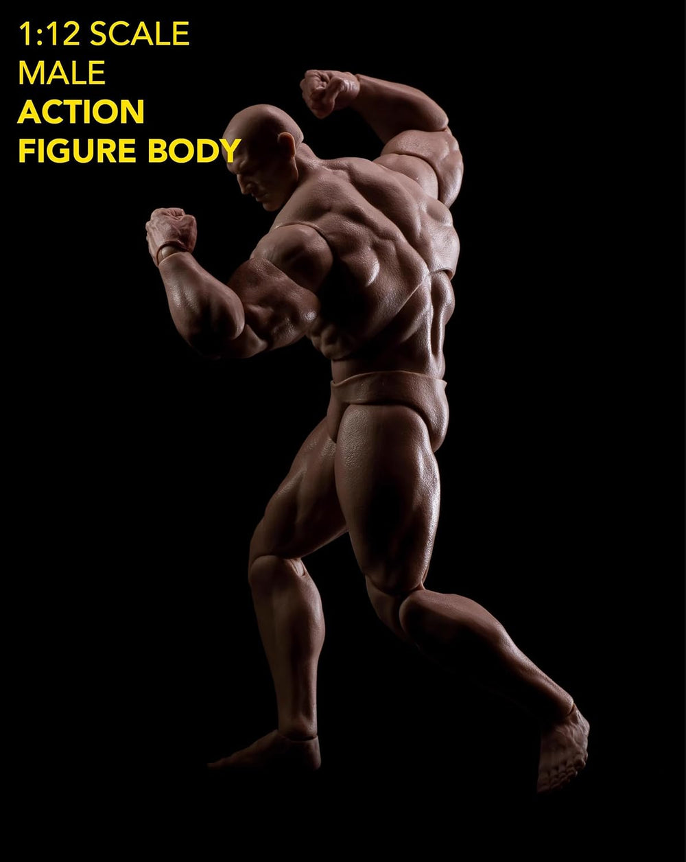 1/12 Scale Super Strong Action Figure Body,Articulated Muscular Comic Body