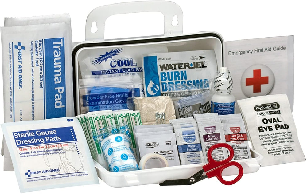 First Aid Only 90754 Bulk ANSI A 10-Person Emergency First Aid Kit for Home, ...