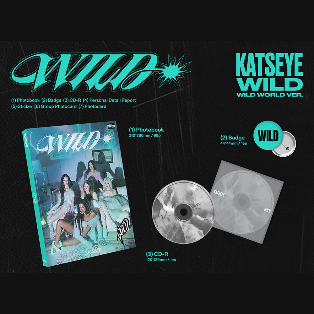 KATSEYE WILD EP Album Random Ver. 3 Extra Photocards