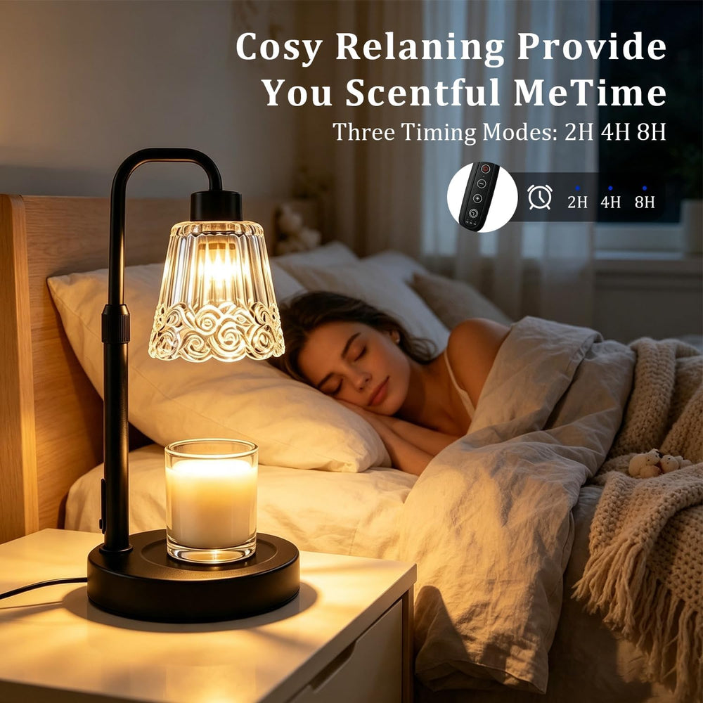 Candle Warmer Lamp with Timer,Dimmable Adjustable Height Candle heater
