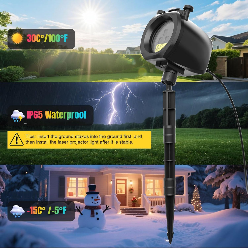 Fimilo Firefly RGB Laser Projector Light with 4 Dynamic Pattern Slides