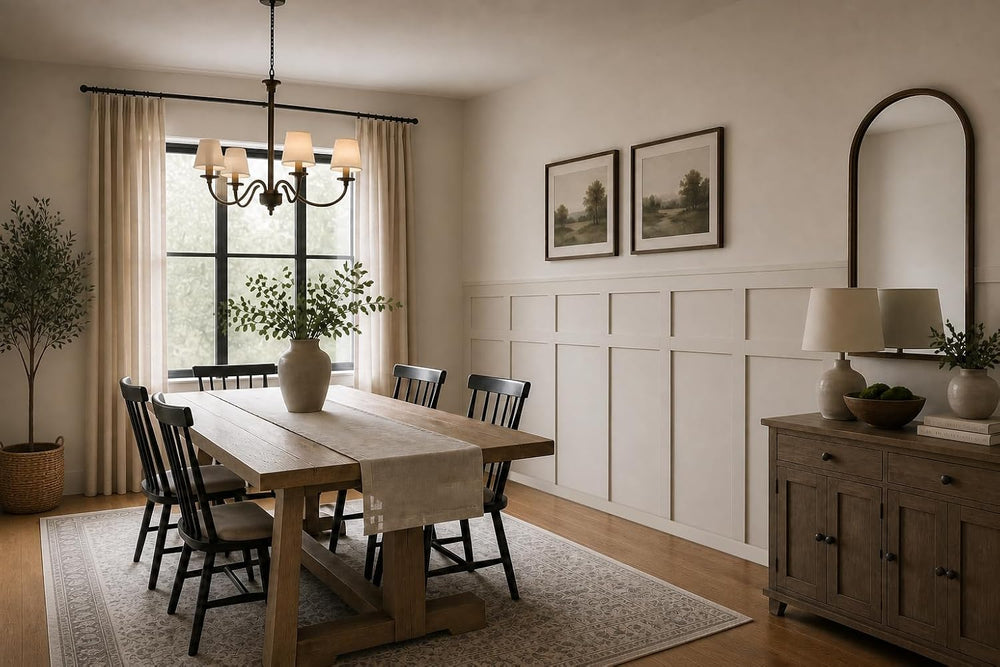 Board and Batten Wall Panel Kit, Paintable Wainscoting Panels