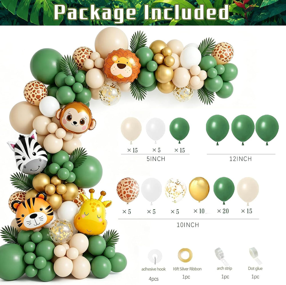119Pcs Wild One Birthday Decorations For Boys, Safari 1st Birthday Decoration...