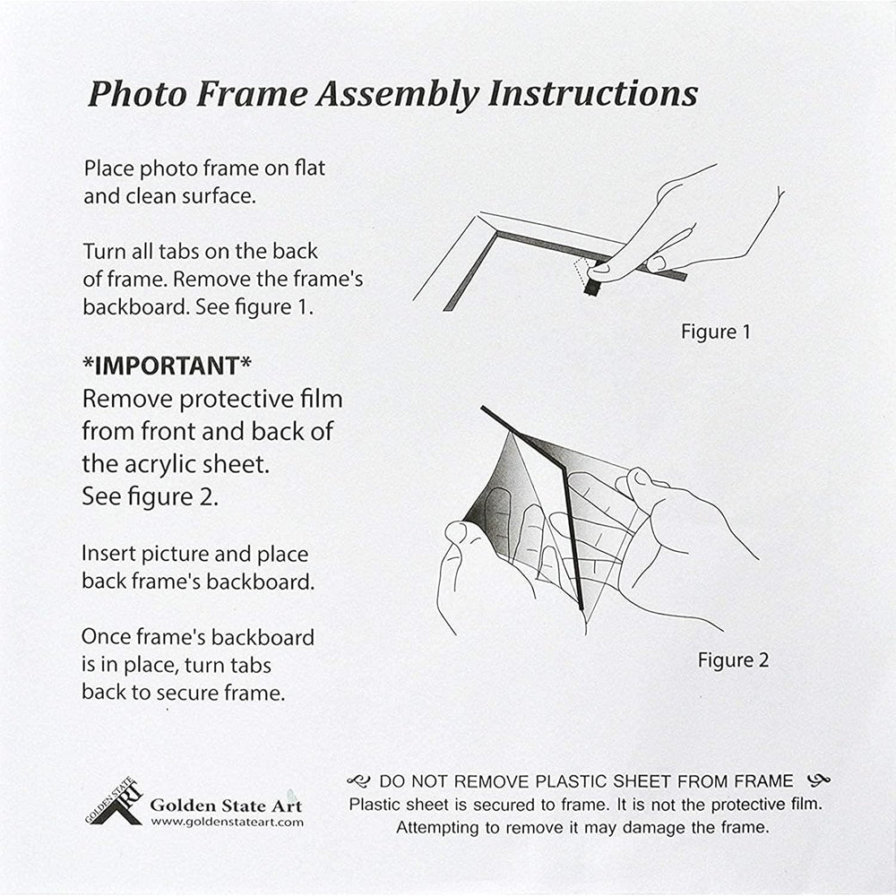 Golden State Art 12.5x12.5 Silver Aluminum Album Frame 5 Pack