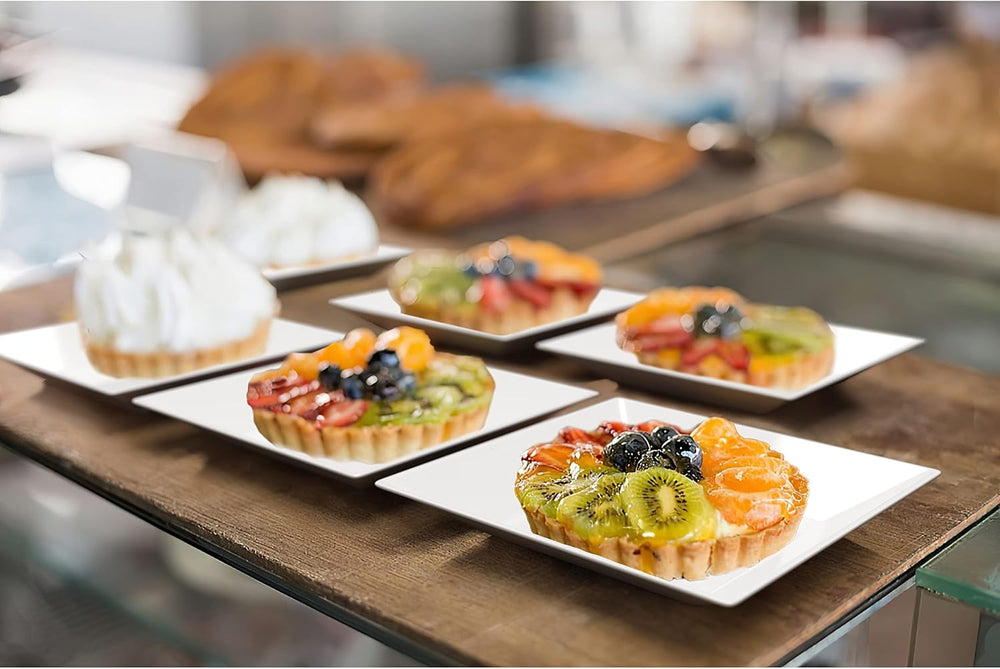 Exquisite Mini Disposable Appetizer Plates - 1200 Pack 2.95" x 2.95"...