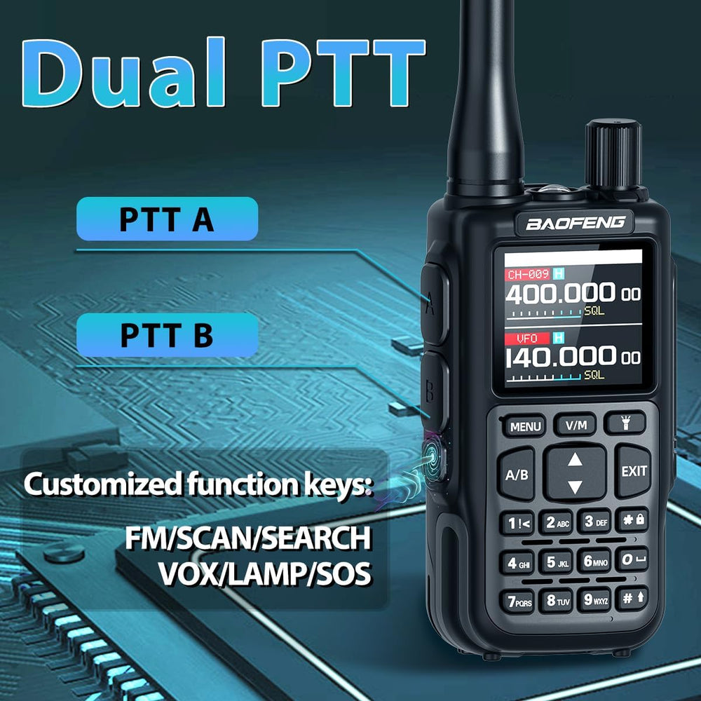 BAOFENG Radio UV-5R Mini-5 Ham Radio Handheld Rechargeable Walkie Talkies Lon...