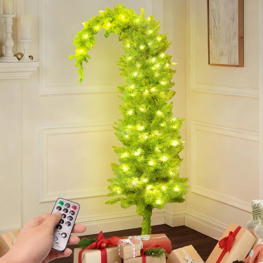 Christmas Decorations 6ft Pre-Lit Artificial Tree with Timer Remote Control
