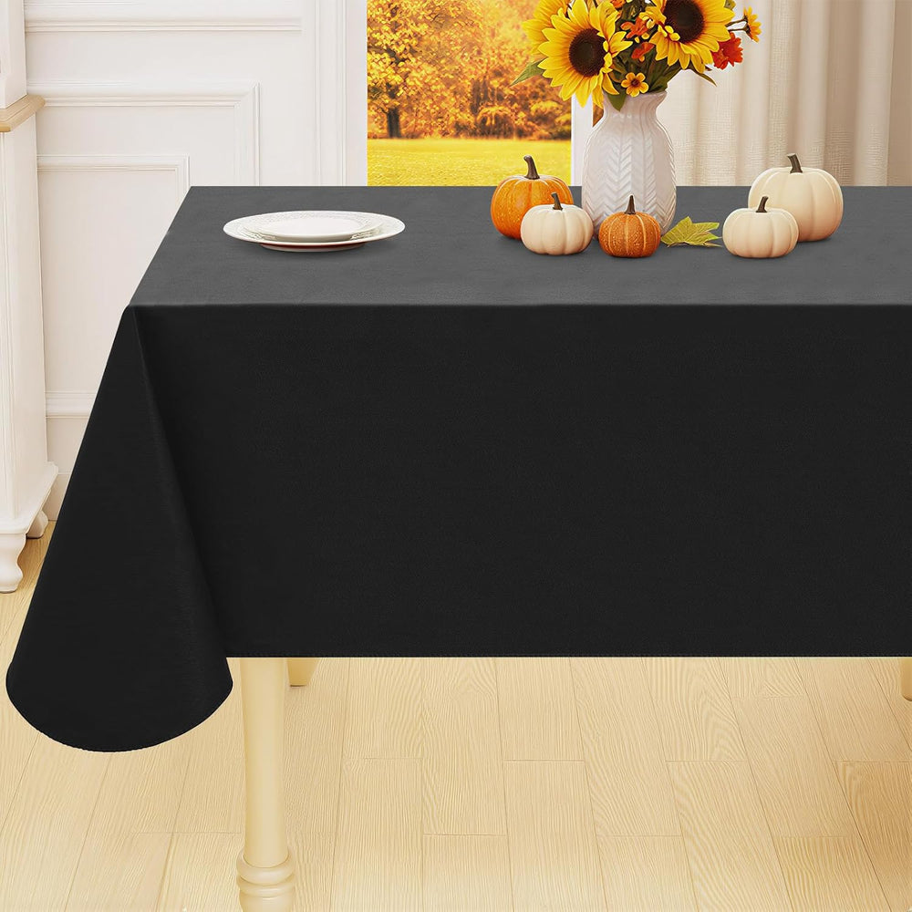 Smiry Rectangle Table Cloth 54"x120", Waterproof Wipeable Vinyl Tab...
