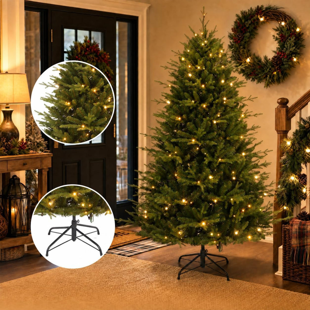GarveeHome 6ft Artificial Christmas Tree, Xmas Tree with 1248 + Tips
