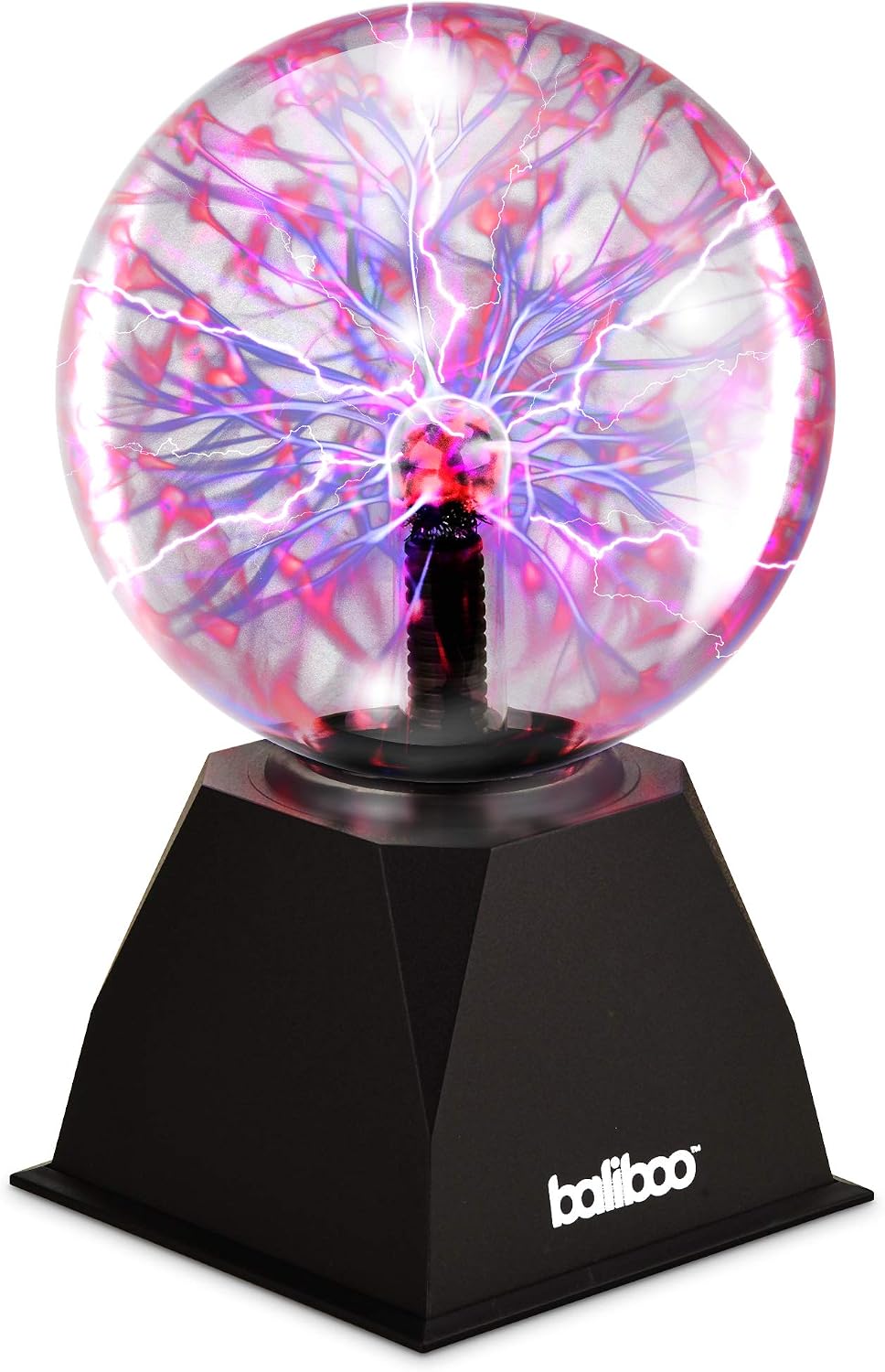 BALIBOO 6" Plasma Ball Light – 12V Power Adapter Plug Plasma Globe Lamp