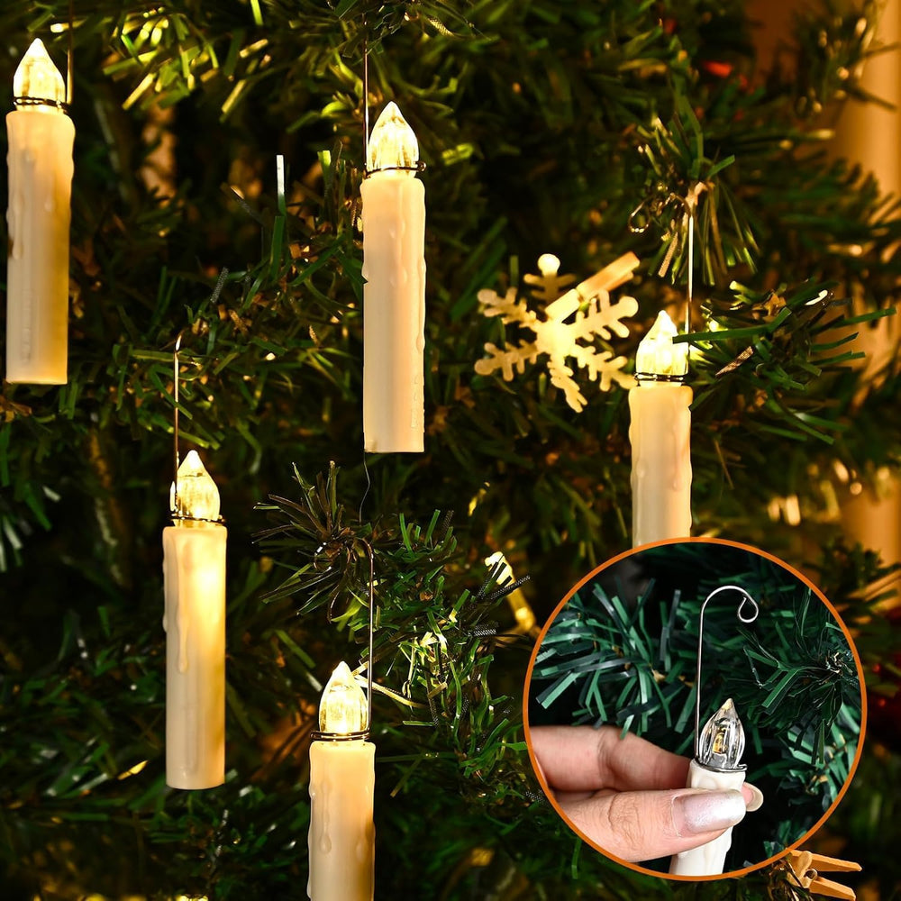 JOSU Floating Candles with Remote Control, Thanksgiving Christmas Decoration ...