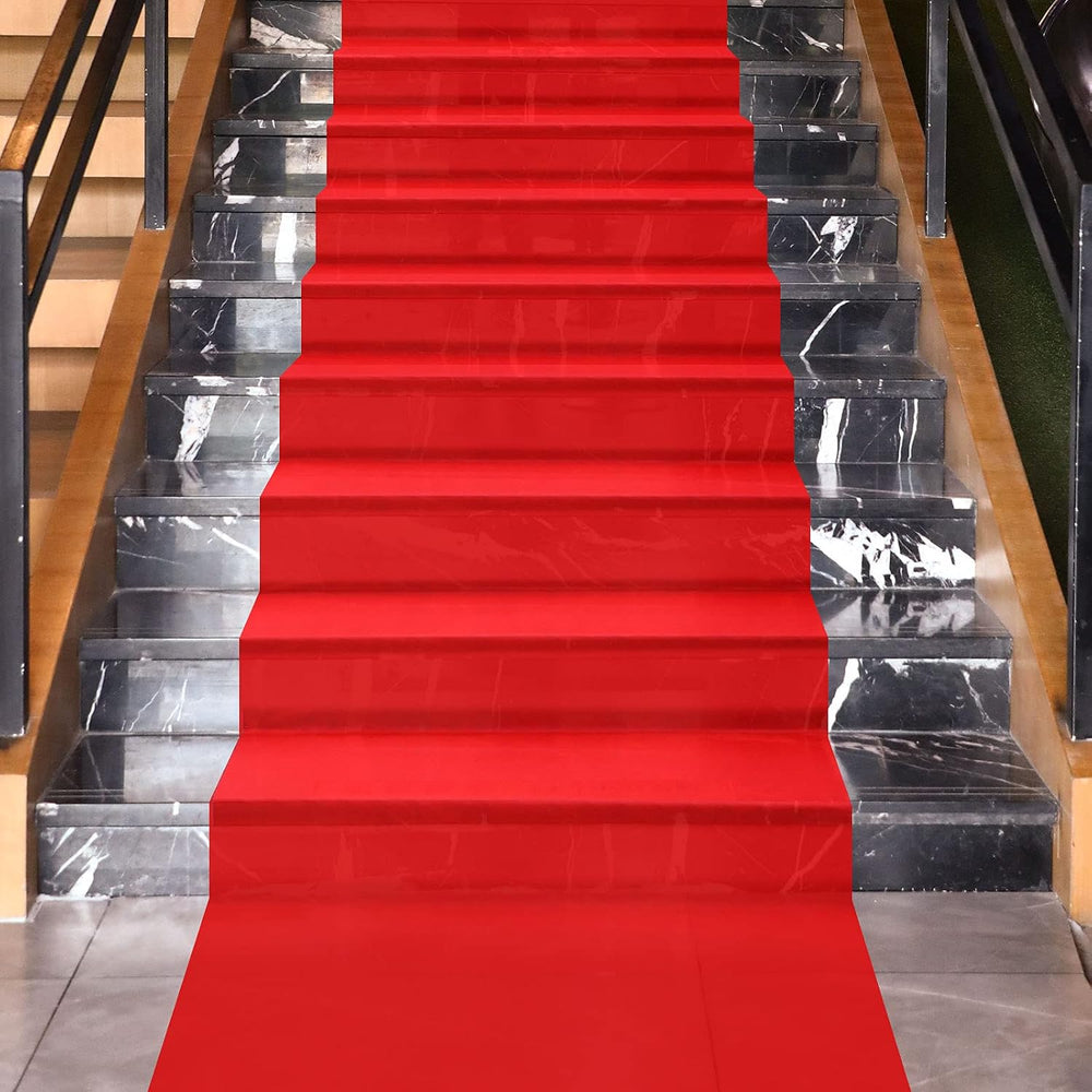 Shappy Red Carpet Runner Rug Aisle Runner for Prom Event, 2.6 x 60 Feet