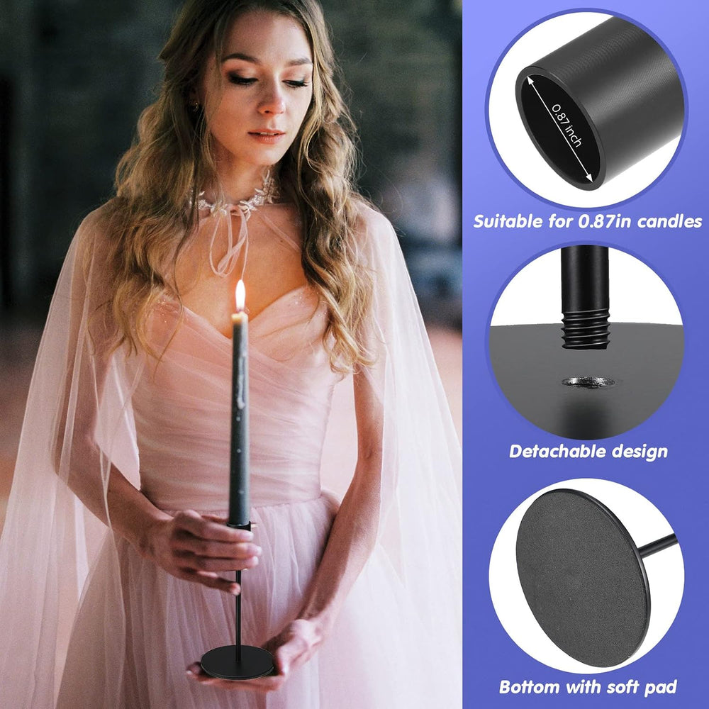 Sieral Candle Holders Bulk Taper Candlesticks Holders Set Modern Decorative M...