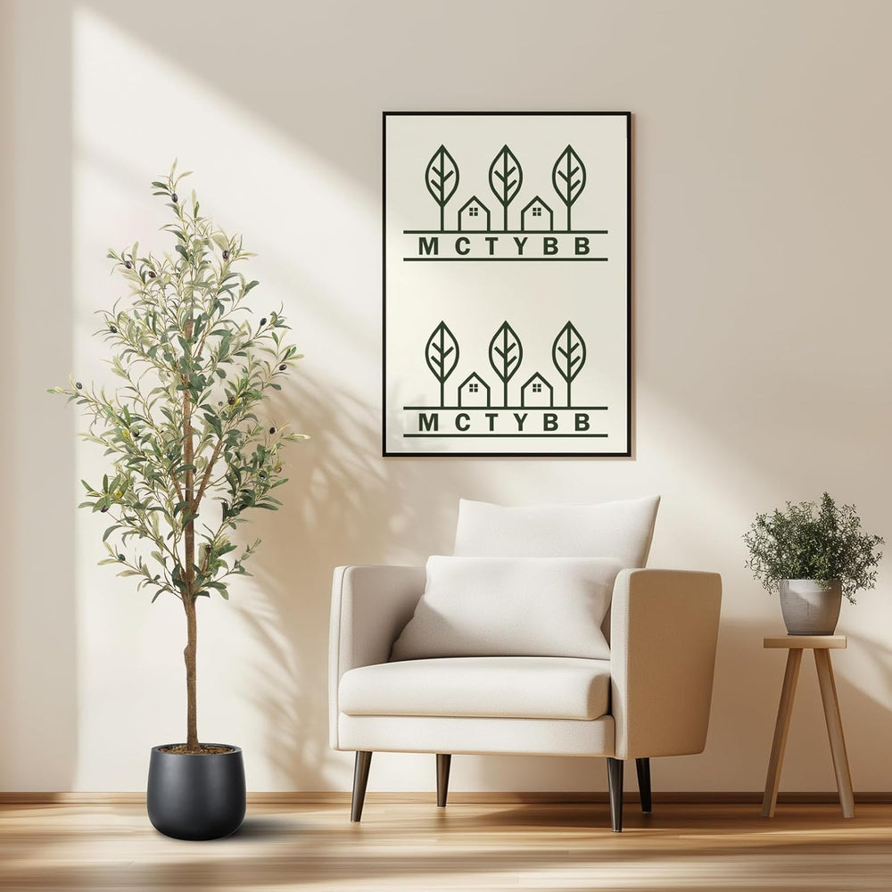 Artificial Fake Olive Tree 5FT 1Pack Faux Olive Tree for Home Decor