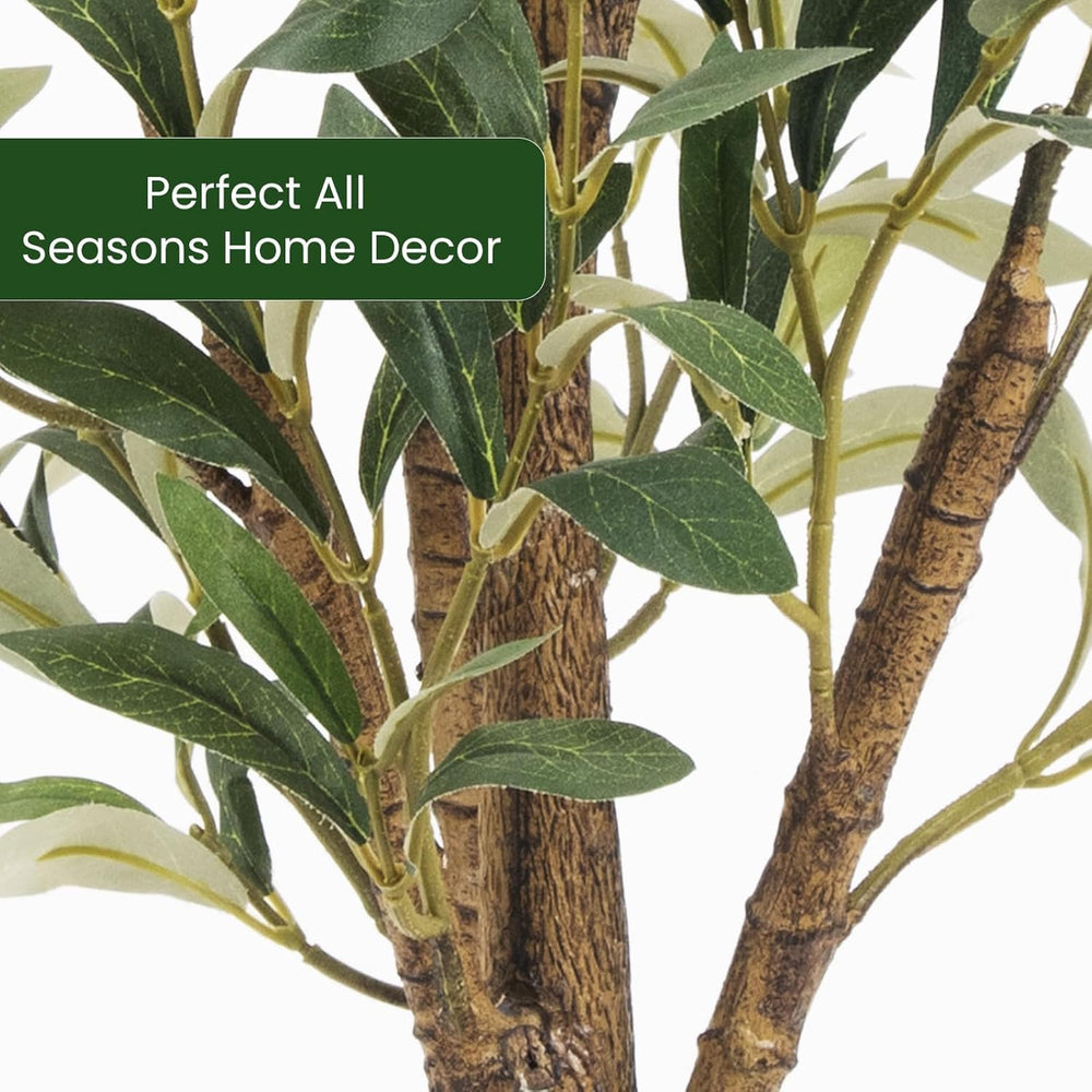 Artificial Fake Olive Tree 5FT 1Pack Faux Olive Tree for Home Decor