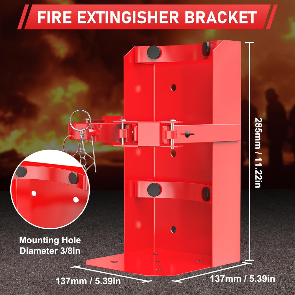 Fire Extinguisher Mount, Heavy Duty Fire Extinguisher Bracket for School Home...