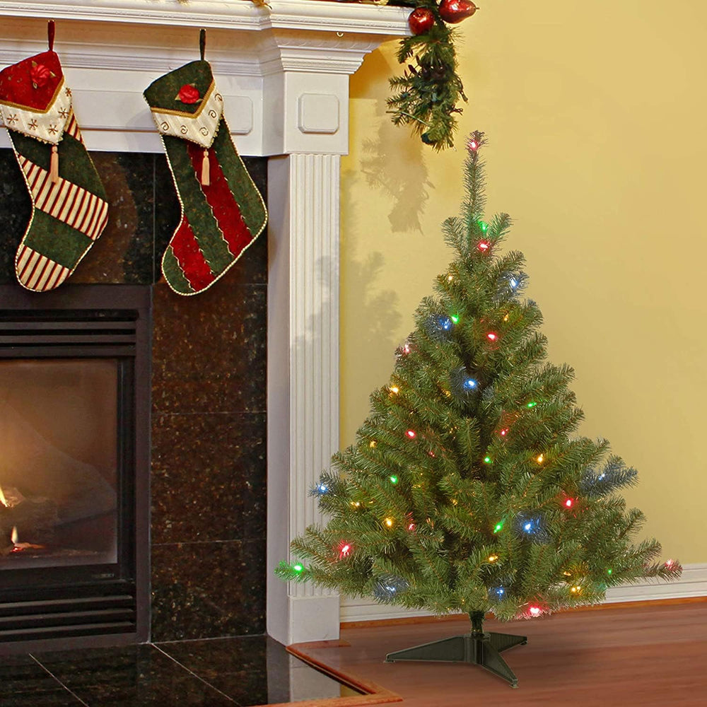 National Tree Company 4ft Pre-Lit Kincaid Spruce Medium Christmas Tree