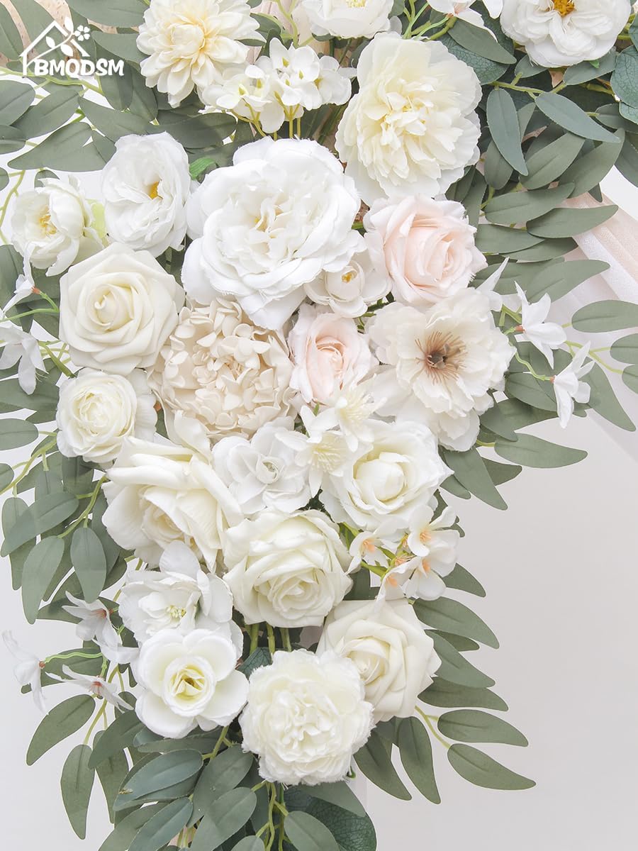 Faux Flowers Arch Flowers with Drapes (Set of 4) Wedding Decor and Wedding Ar...