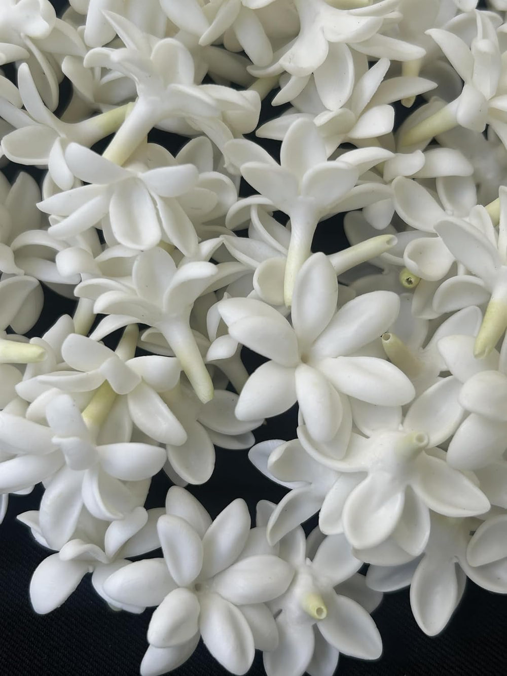 100 PCS Mini Jasmine Pikake Flower Clay Beads for Jewelry Making DIY Craft Su...
