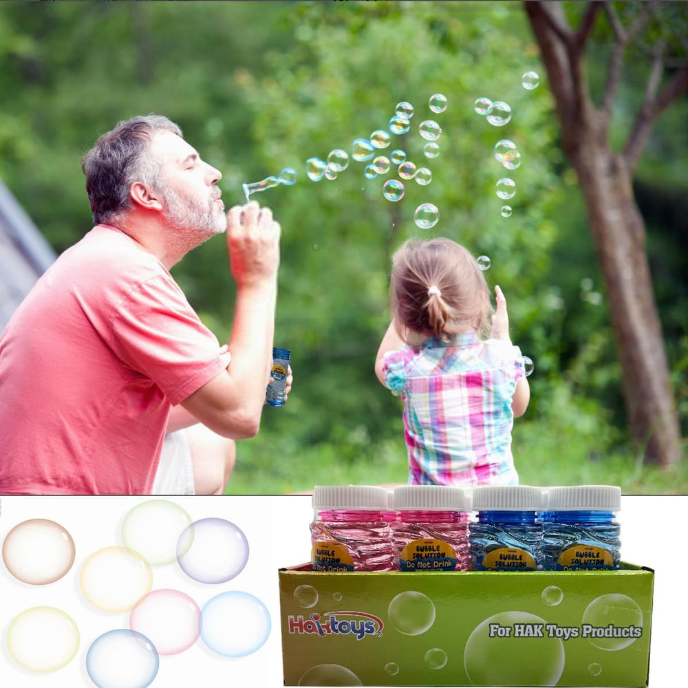 Bubble Gun Refill Solution, 30 Pack 2 oz Bottles for Bubble Blasters