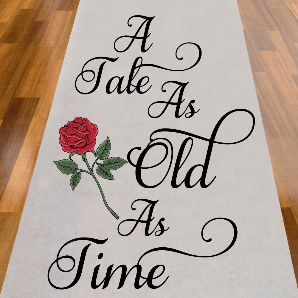 A Tale As Old As Time Rose Aisle Runner