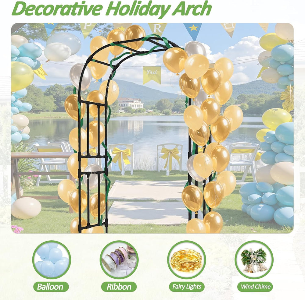 Thickened Metal Garden Arch-59L*94.5H,Trellis for Climbing Plants Outdoor