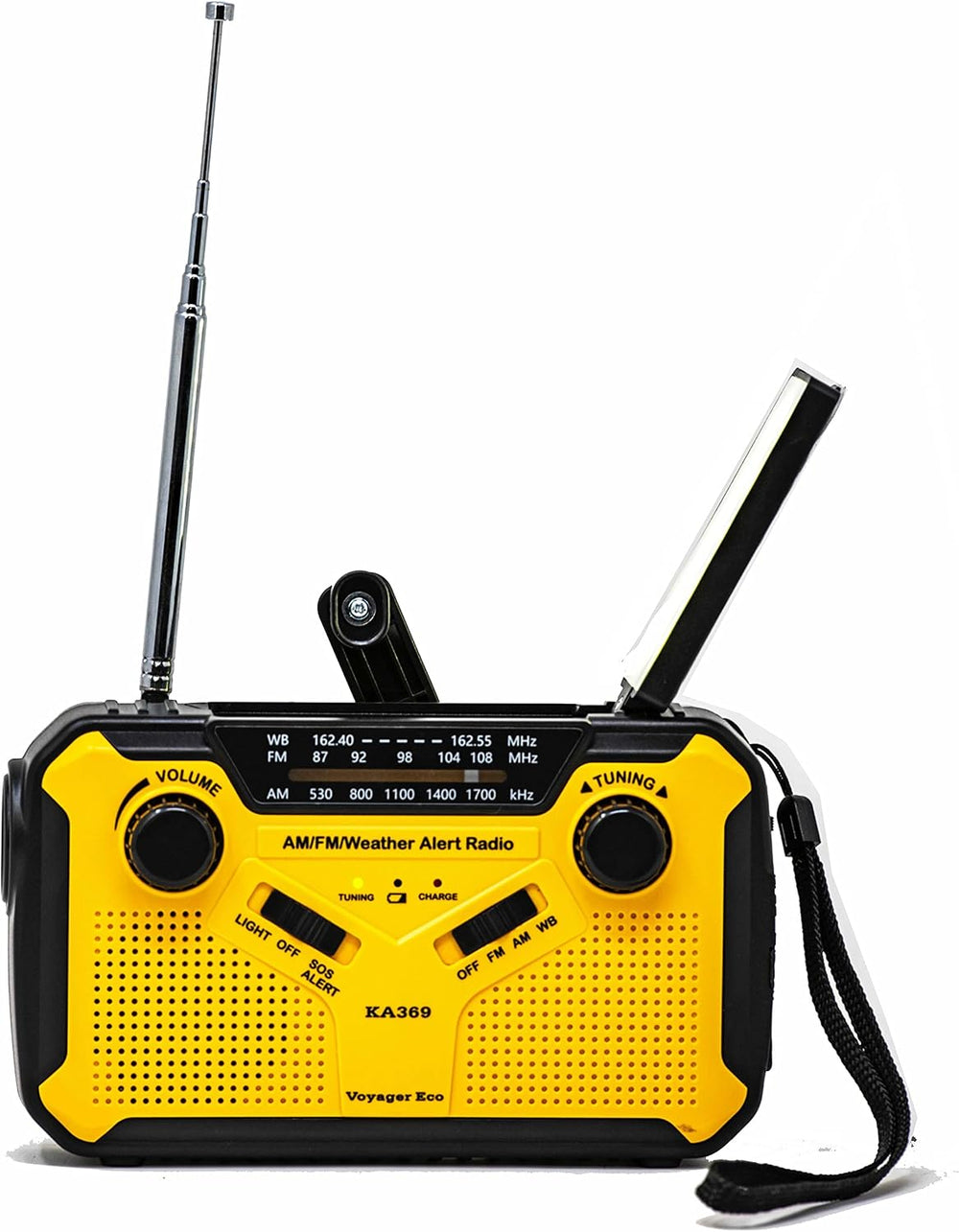 Kaito Voyager ECO Emergency Radio KA369 AM/FM NOAA Weather Alert 5-Way Powere...