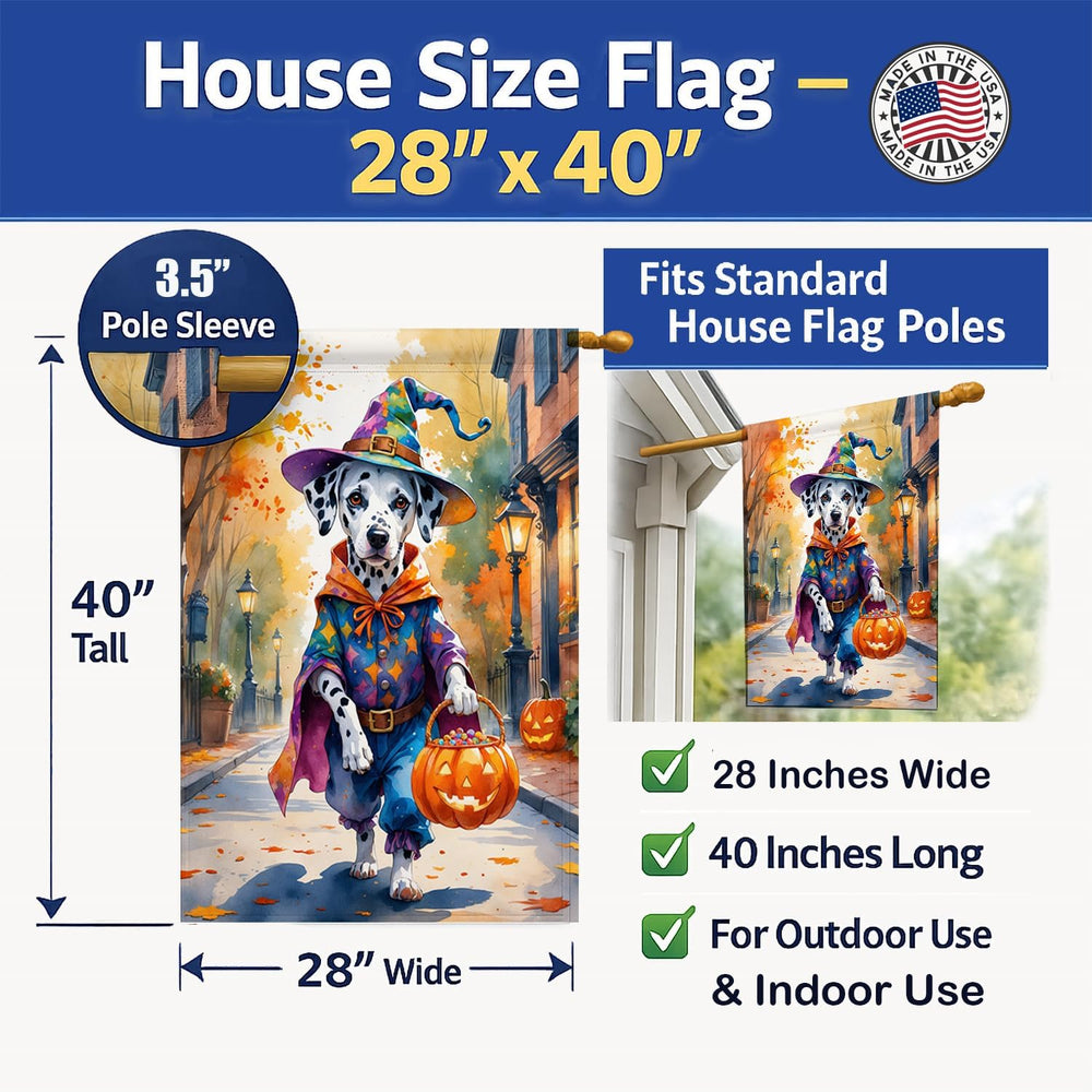 Caroline's Treasures Dalmatian Dogs House Flag Made in USA