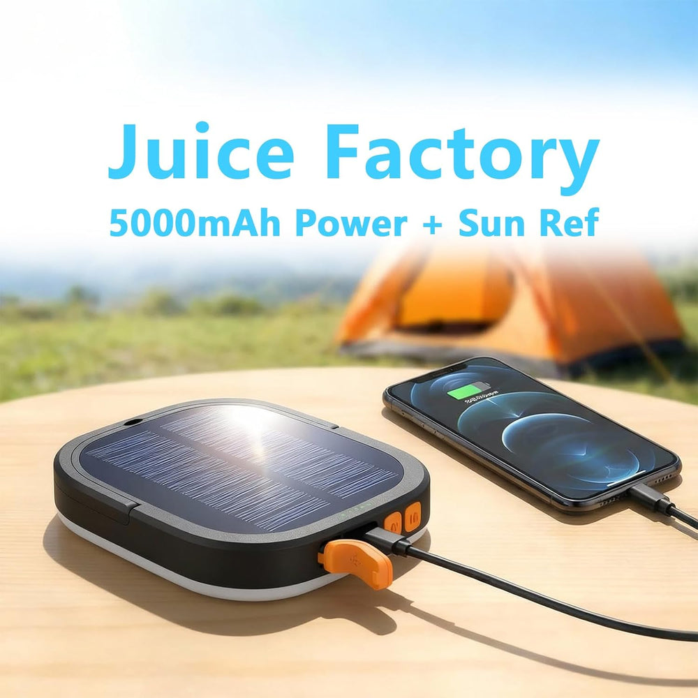 LED Camping Lantern, Solar Lanterns, 5000mAh Rechargeable Light 2000 Lumens 5...