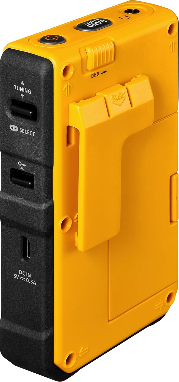 Sangean DT-800YL NOAA Weather Alert Pocket Radio, AM/FM, Yellow