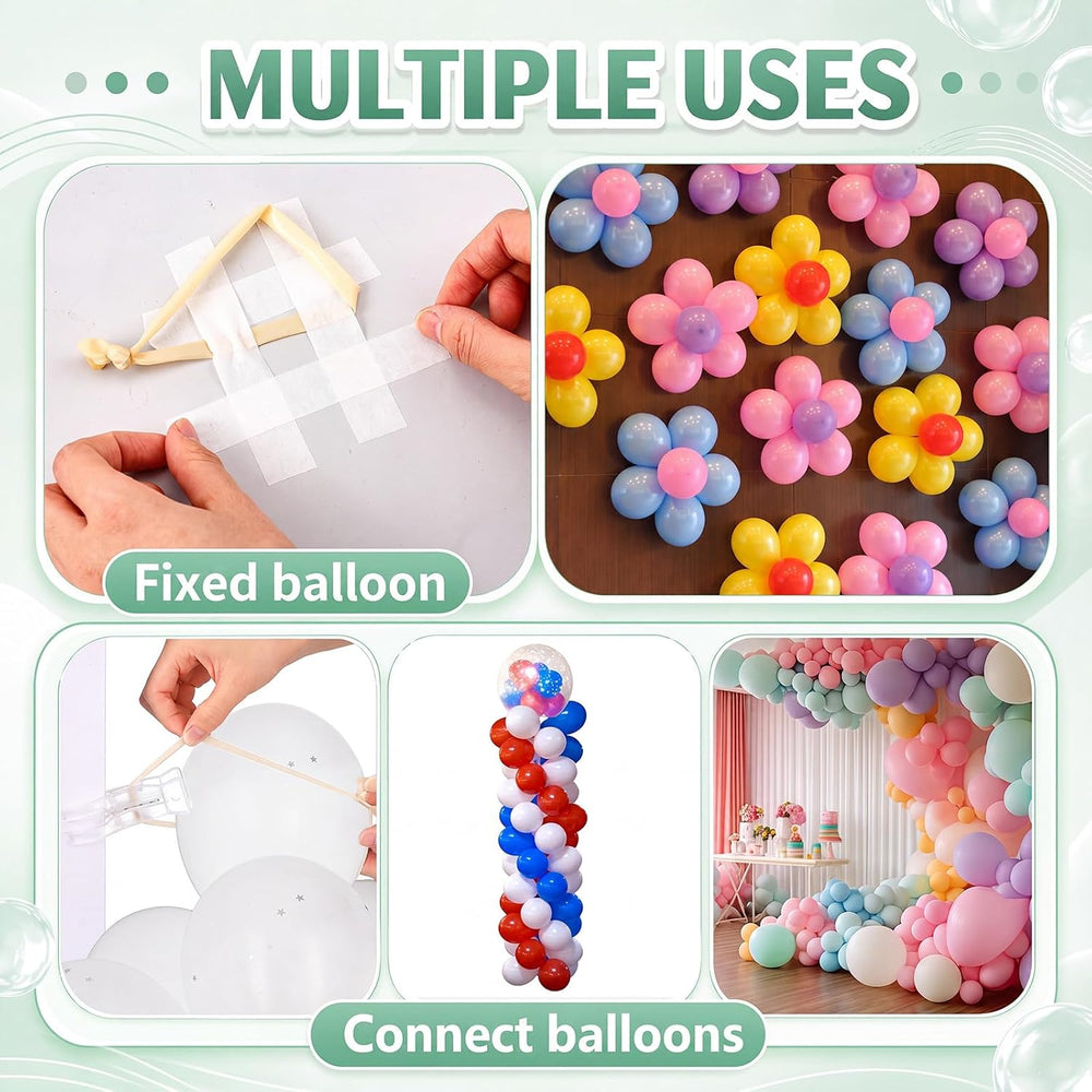 40 Pack 3.5 Inch Balloon Arch Clips 100 Pcs 260 Long Balloons Kit