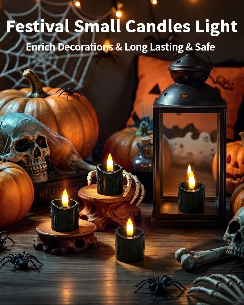 12 Pack Small Rechargeable Flameless Candles with Remote Timer