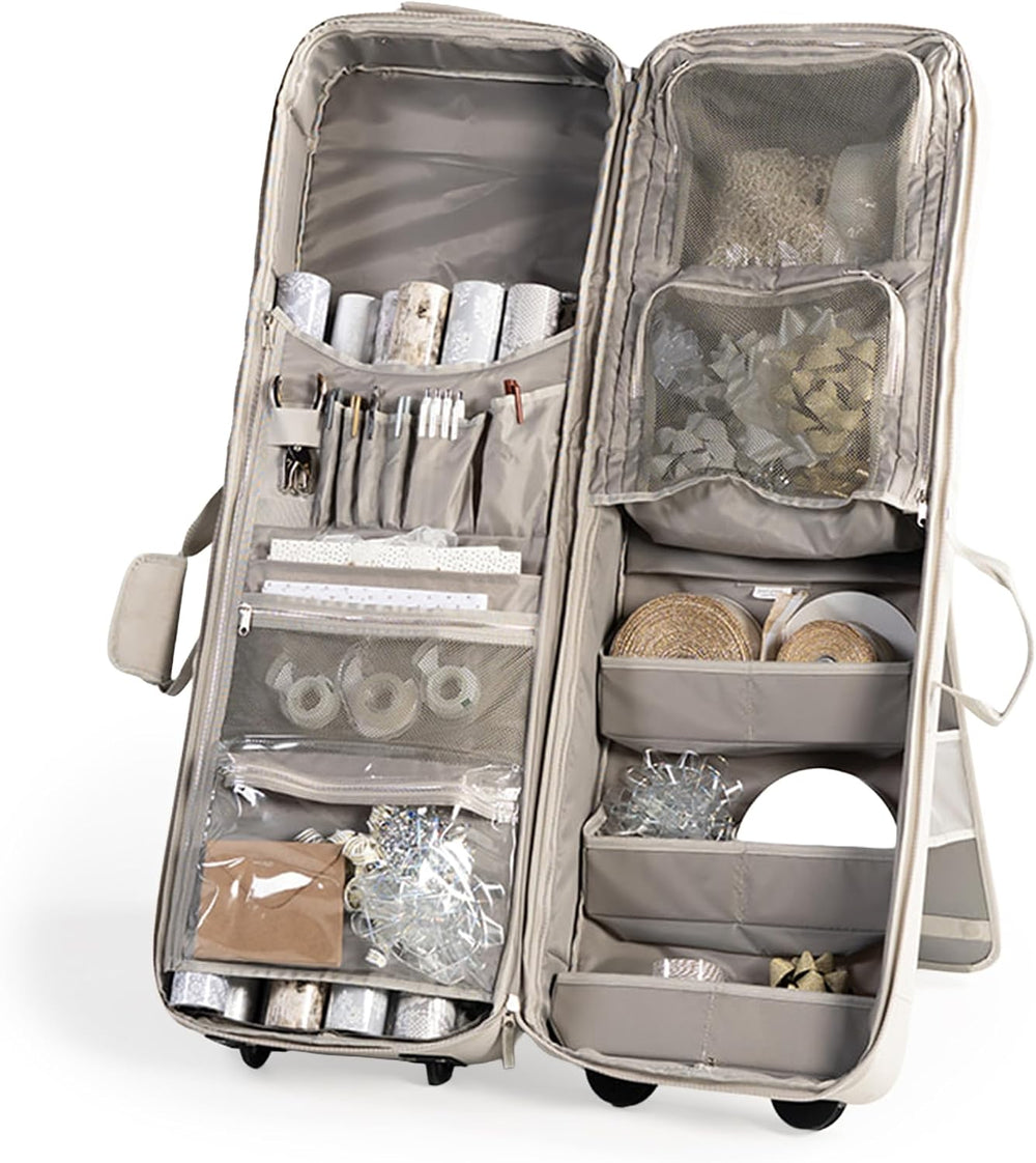 Gift Bag Wrap and Craft Organization Storage, Holds 14 (40 in) Rolls & Mo...