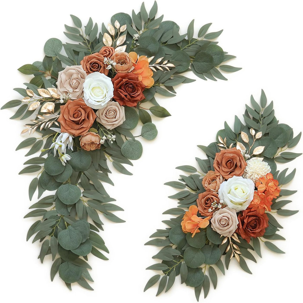 Olalaka Artificial Flower Swag Set of 2 for Wedding Welcome Signs Floral Deco...