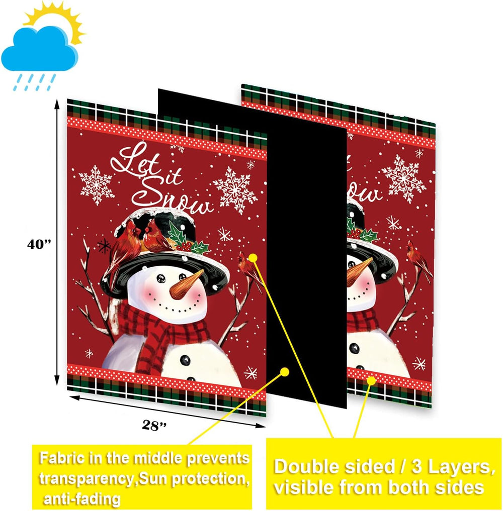 Seasonal Garden Flags Set of 12, Double Sided 28 x 40 Inch Yard Flags
