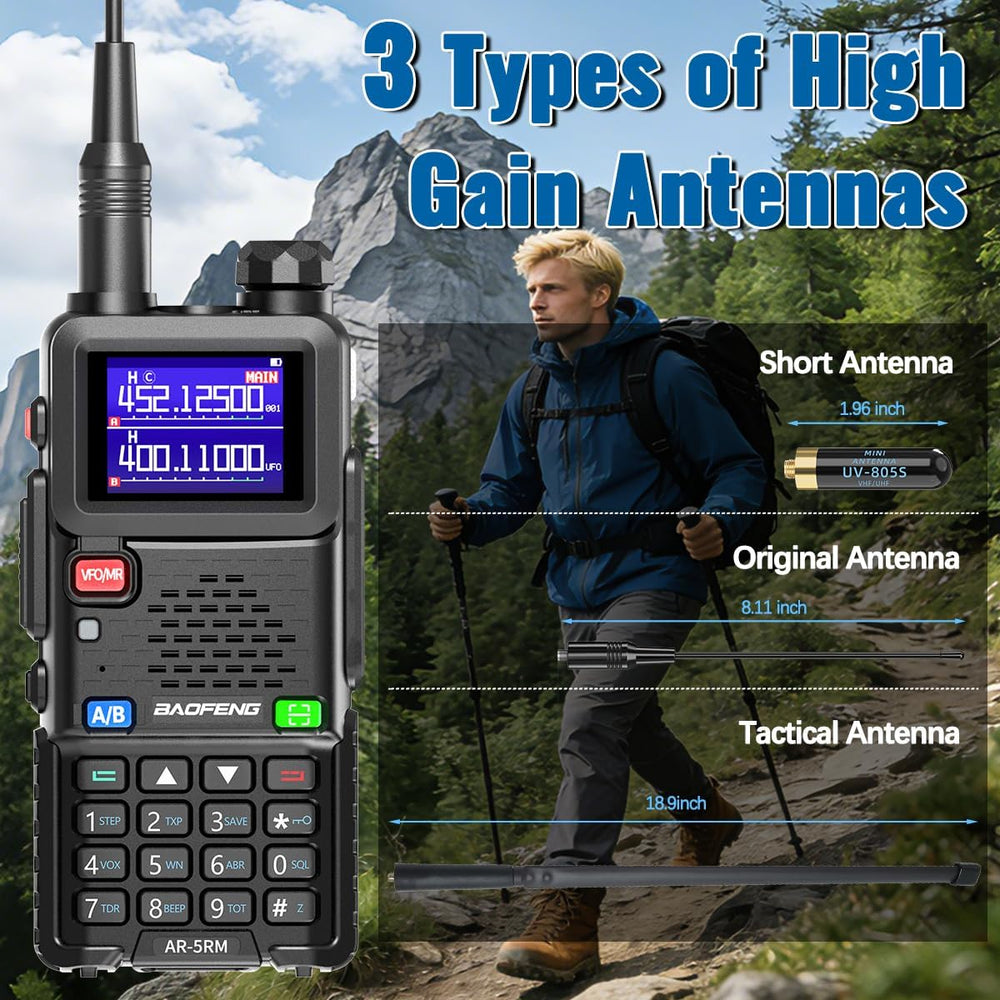 BAOFENG Radio Ham Radio Handheld UV-5R Upgrade Long Range Walkie Talkies Rech...