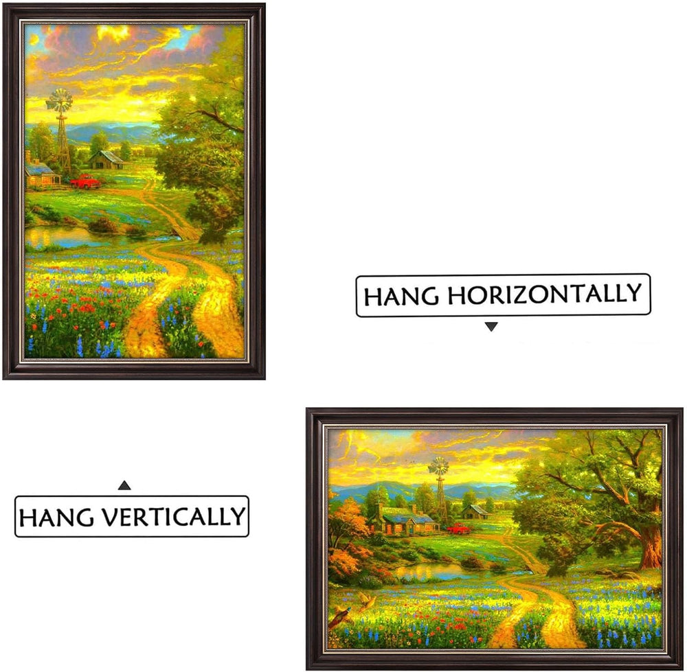 12x18 Ornate Picture Frame,Real Glass Front,Brown