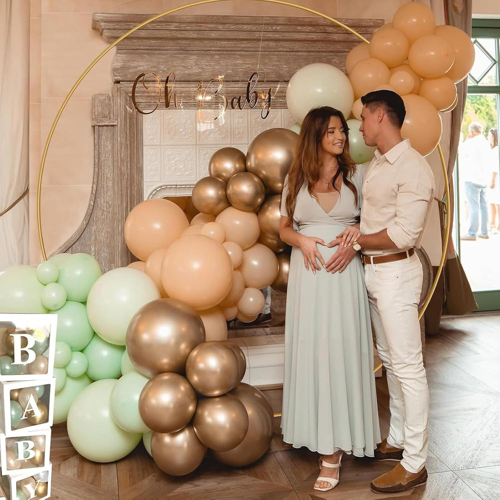 Antizz 7.2FT Round Balloon Arch Stand, Circle Wedding Arches for Party
