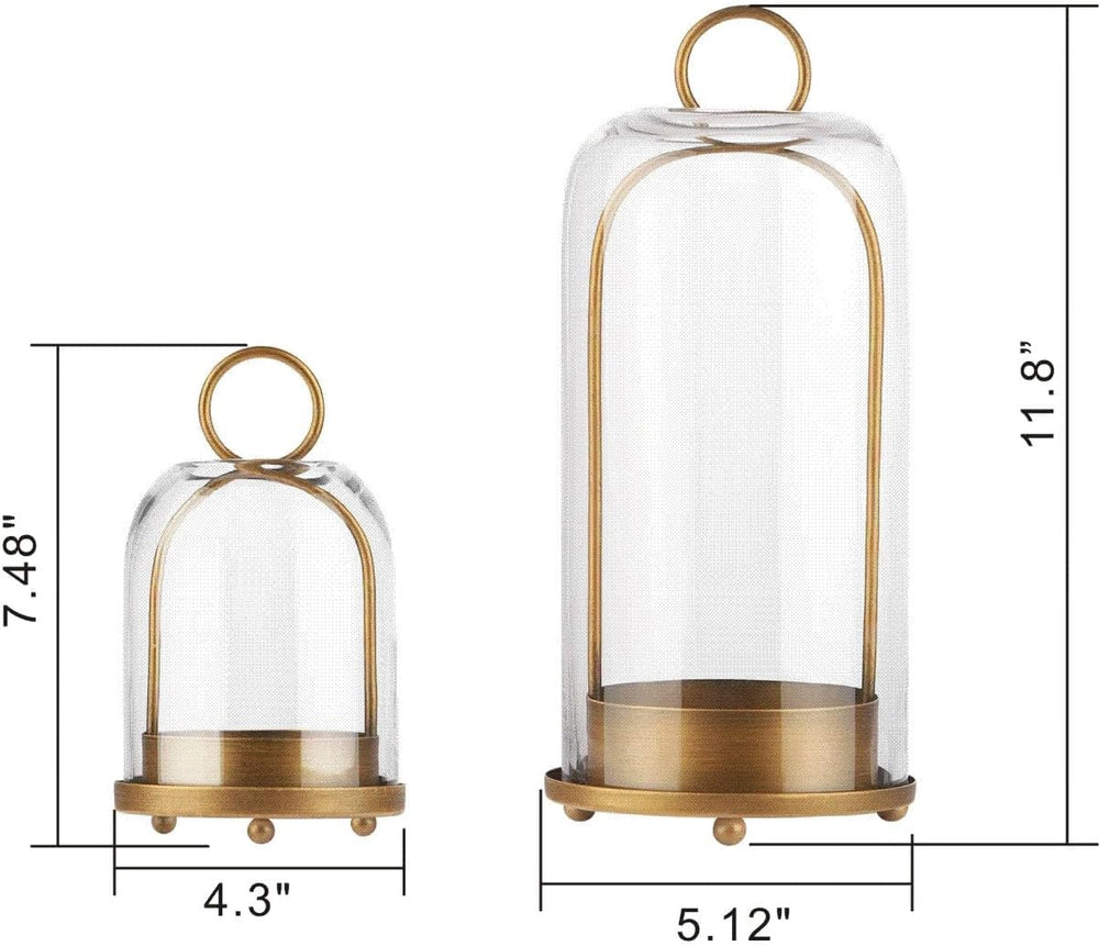 5" & 4" Wide Versatile Metal Candle Holder with Handmade Sturdy...
